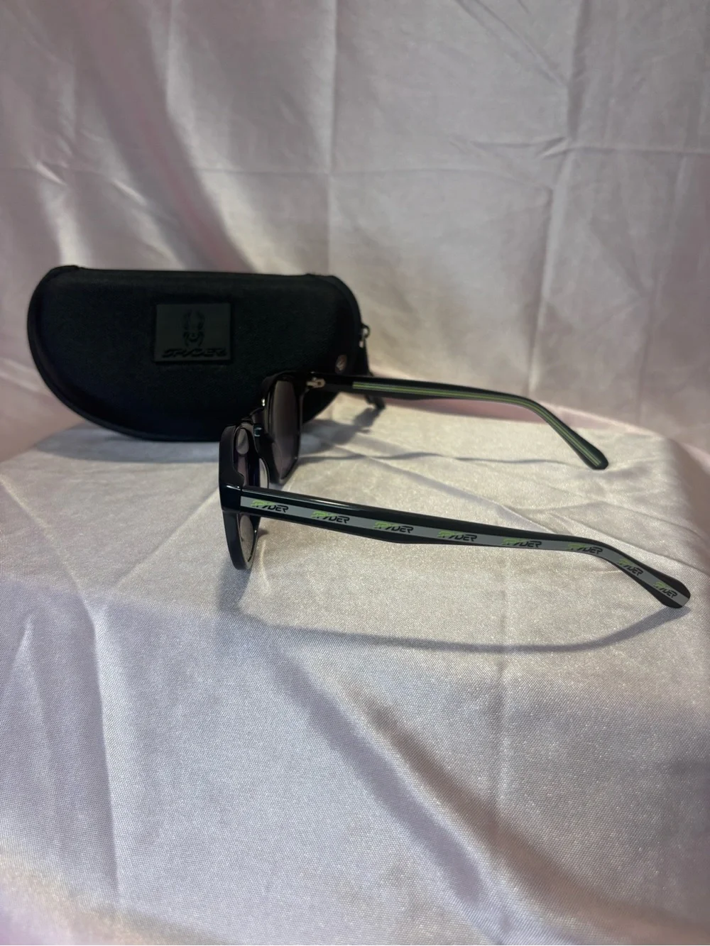 Spyder Black Men's Sunglass and Case Set